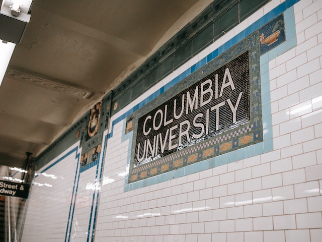 Historic Low Memorial Library at Columbia University with its grand dome and classic architecture