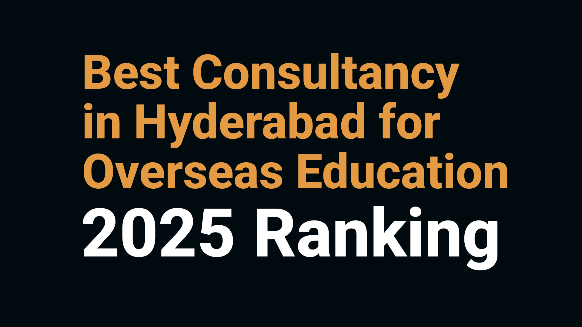 best consultancy in hyderabad for overseas education
