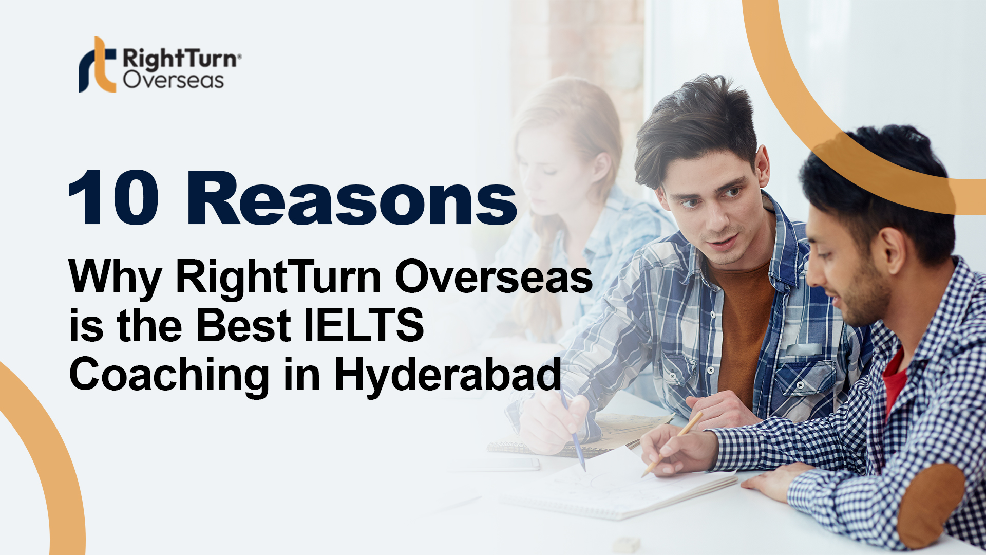 IELTS coaching classroom at RightTurn Overseas Hyderabad