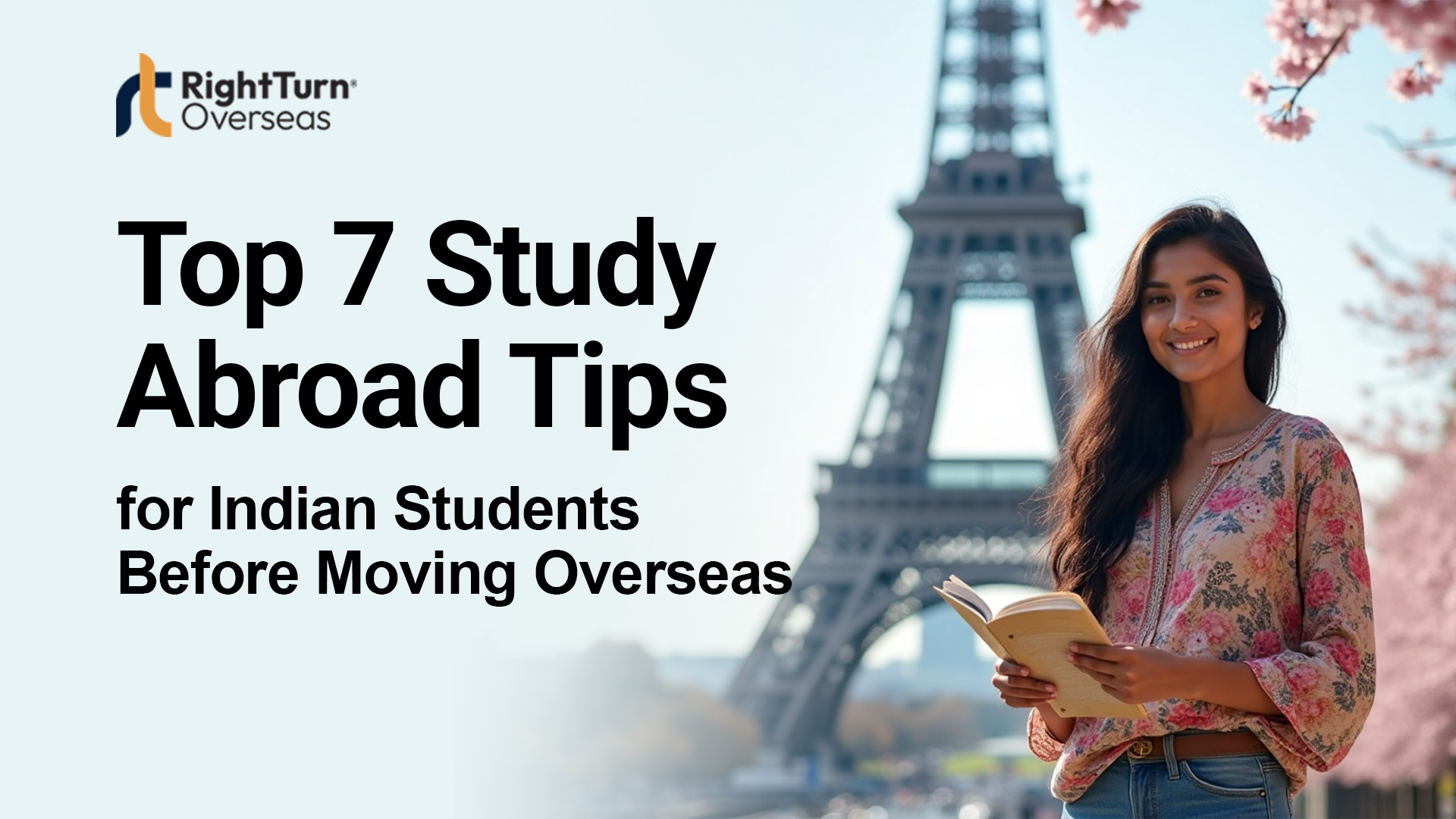 student preparing documents for visa