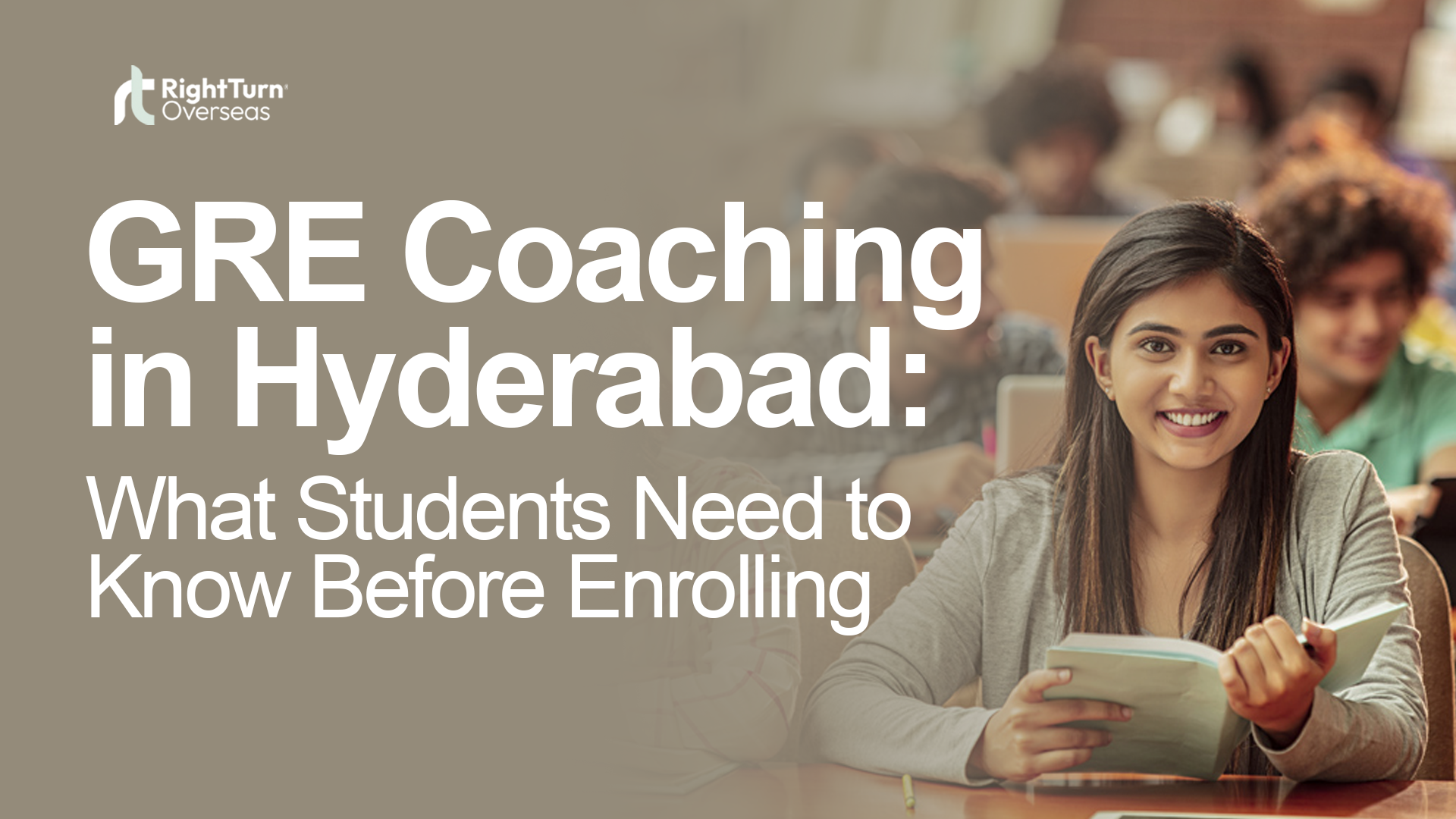 Student holding a GRE admit card or test prep material